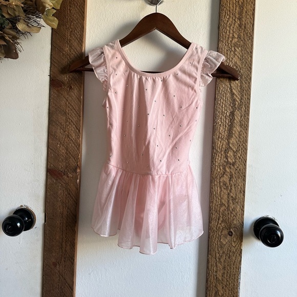 More than Magic Leotard Ballet Dance Tutu Skirted Silver Dots Girls Size M (7/8) - Picture 5 of 16